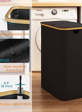 脏脏篓大容ZYLA08-0量卧室脏衣篮分类洗衣衣篓家用衣服收纳筐盖带