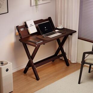 可折叠儿学习童桌免安学组生家装用写KOO字桌简易课桌楠竹桌椅套