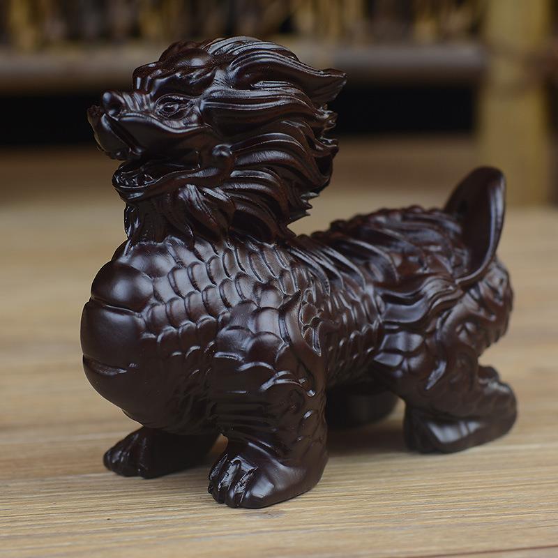 黑檀摆件手把件皮黑木雕家居装饰品客厅摆件创意雕件酒柜摆设