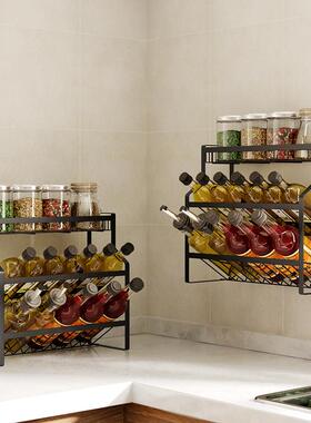 304不FS725602锈钢调味碟架四调料架碗架三层厨房置架可斜放物储