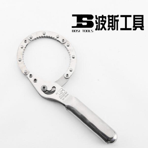 波斯工具不锈钢手铐式机油滤芯扳手汽修汽车滤清器机油格拆装维修