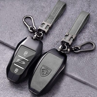 东风标致4008钥匙套308标志508L新408X 2008 3008 5008金属车包扣