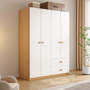 全实木衣柜家用卧室松木衣橱纯实木环保组合衣柜小户型可收纳定制