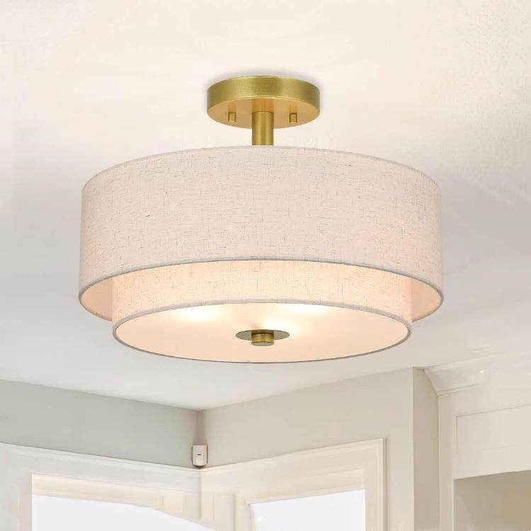 雷朗灯饰新中式客37厅厅吊灯布现代餐约中简国风酒店宴会厅艺大吊