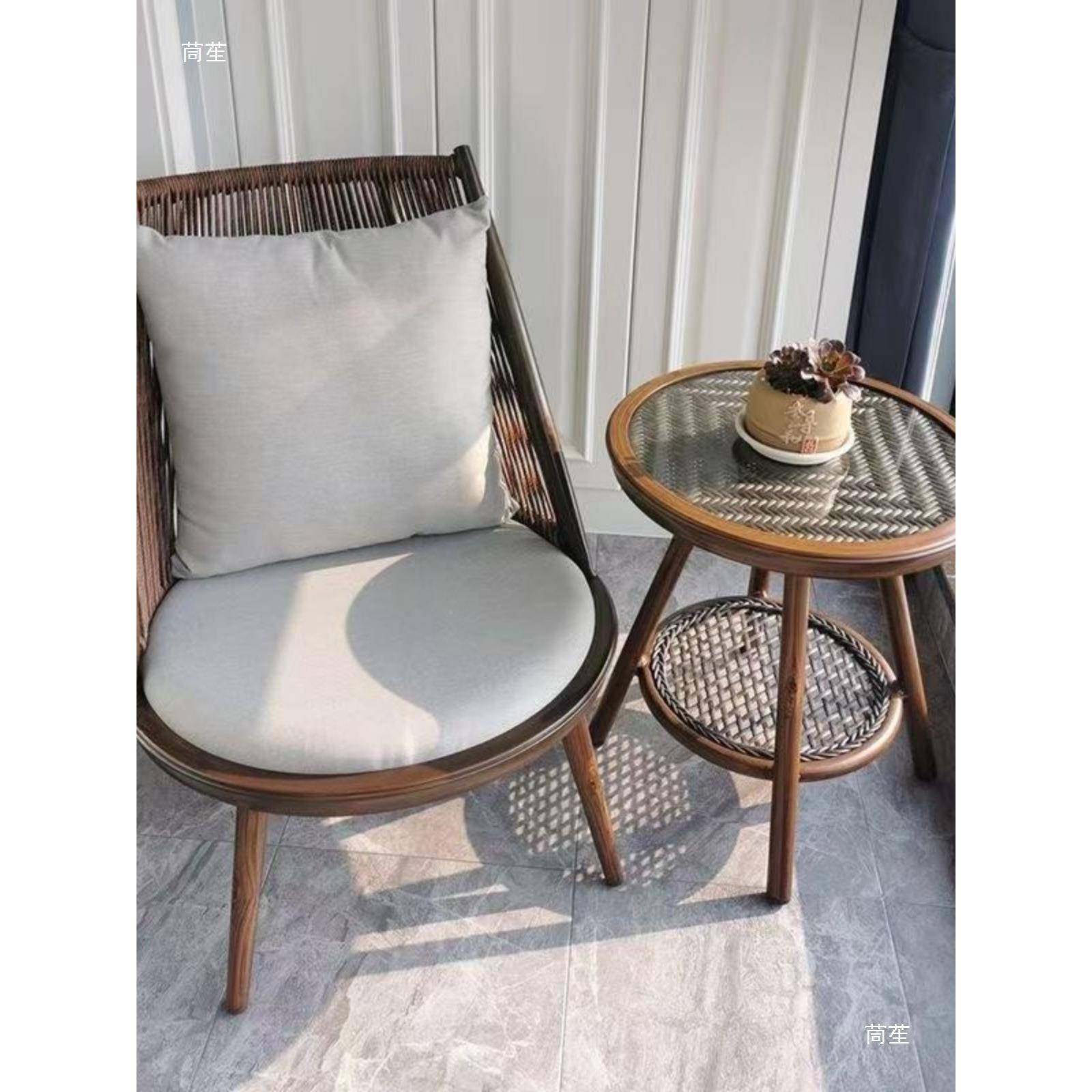 简约藤椅桌椅茶几阳台件厅靠背阳台客沙发椅小休BLC桌闲茶三套,电子元器件市场,其它元器件,淘宝优惠券,粉丝福利购,淘宝优惠卷