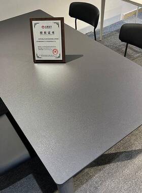 纯德丰实木XVT岩板墅餐桌椅组合极简黑高端设计利师别长方形家用