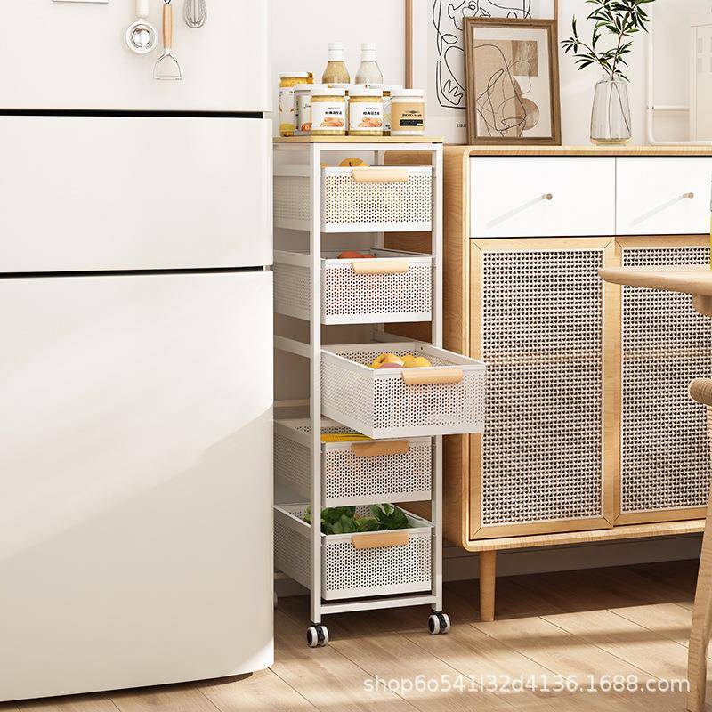 厨SDJ房夹缝蔬菜收纳架地果蔬放菜篮子多水子果落储物层置物架