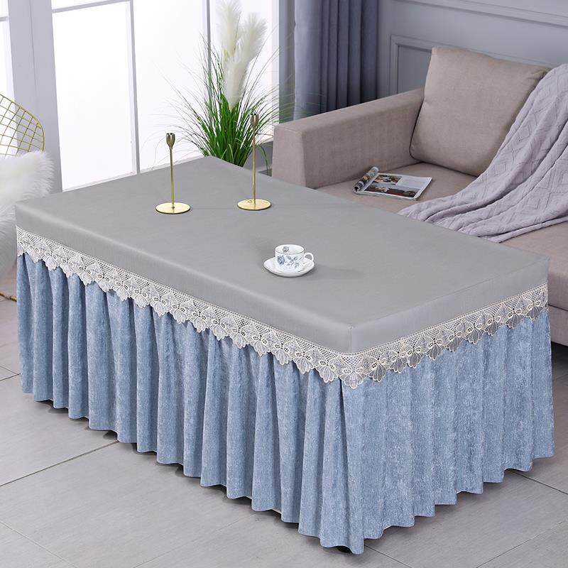 ?季茶几油罩烤套防水防长方形薄火桌罩电炉Fhhggqxm罩套蕾丝防尘