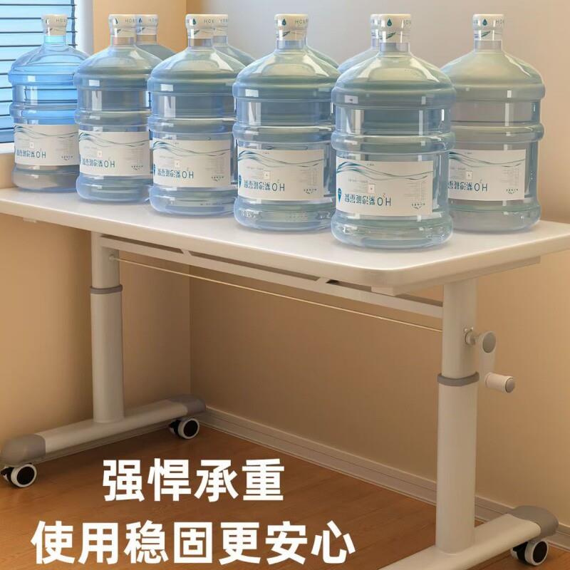 ?手摇升降VSM公桌腿书支架可移动式带滑轮办台面承重脚架桌架子可