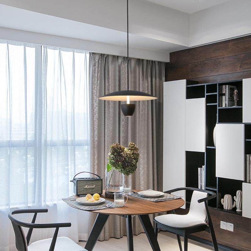 餐厅灯现代简约吊黑骑士岛台103吧台飞碟吊灯022极4简创意圆桌餐,家装灯饰光源,智能吊灯,淘宝优惠券,粉丝福利购,淘宝优惠卷