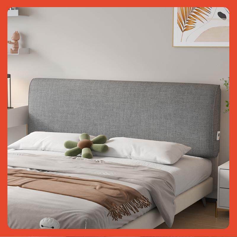 ?亚麻透气吸米汗靠床头靠软包背榻榻垫Fh($p&aq床头改造可拆洗床