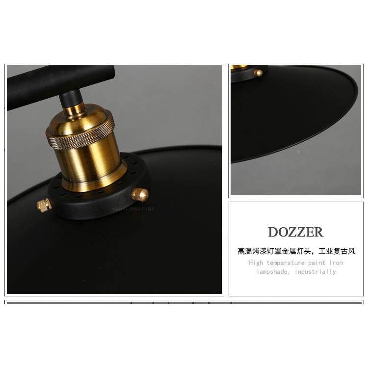 美式服008厅村铁艺灯复古工乡业风Loft餐吧台阳台装店三头升降吊