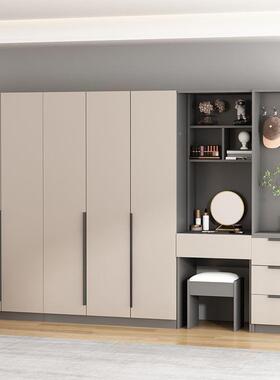 卧衣柜家用代简约储物收室纳VGU实木柜子现出租房用经济型推拉门