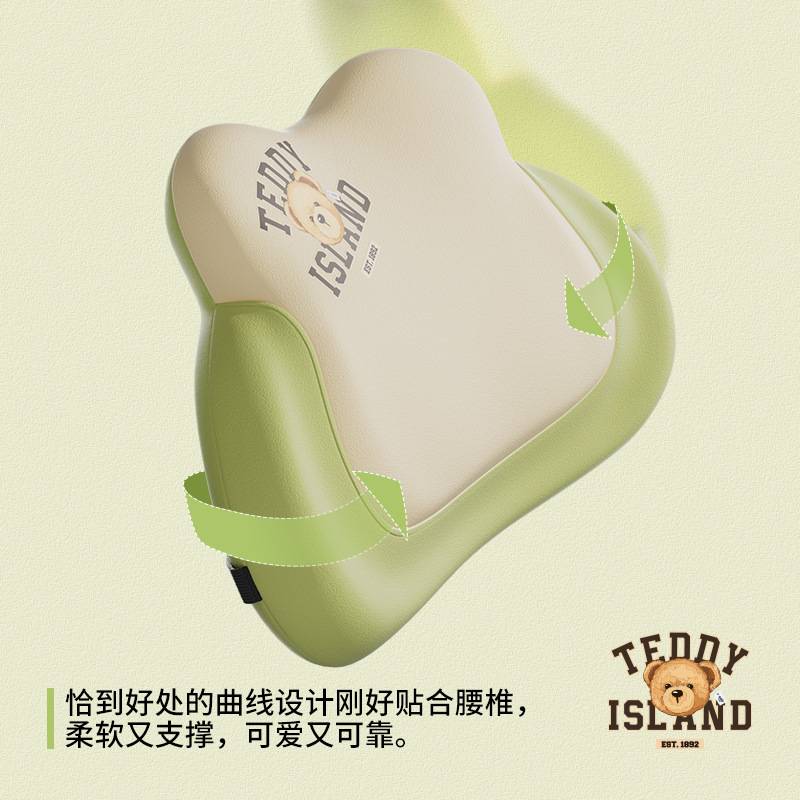 汽车腰靠头枕卡通可爱办公室腰靠靠垫护腰久坐座椅靠背腰托腰枕垫