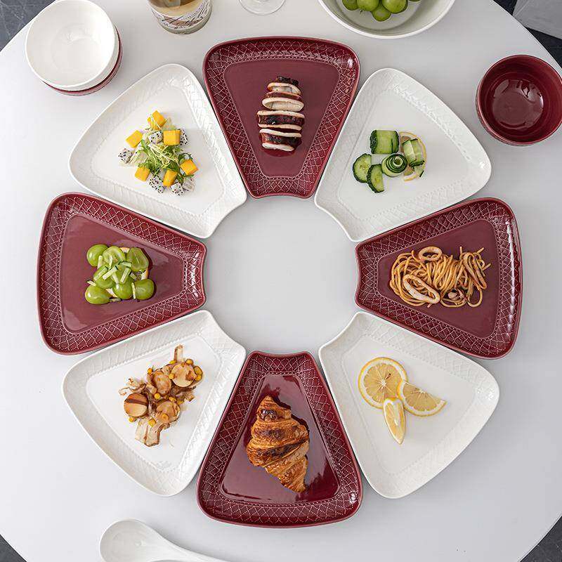 CKH团圆拼盘合餐组圆桌具年夜饭碟套装家用碗过年盘子菜盘陶瓷扇,餐饮具,盘,淘宝优惠券,粉丝福利购,淘宝优惠卷