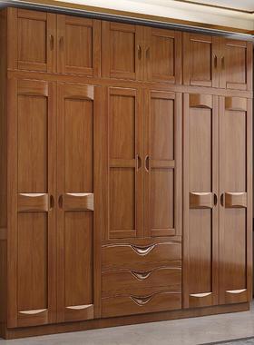 全橡木实木衣室家用卧简易衣柜出租胶屋柜大衣橱家BVP用卧室