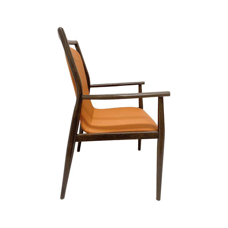 木靠椅子家用学习背手椅简9约书房办公电脑椅实座椅带扶餐厅餐桌