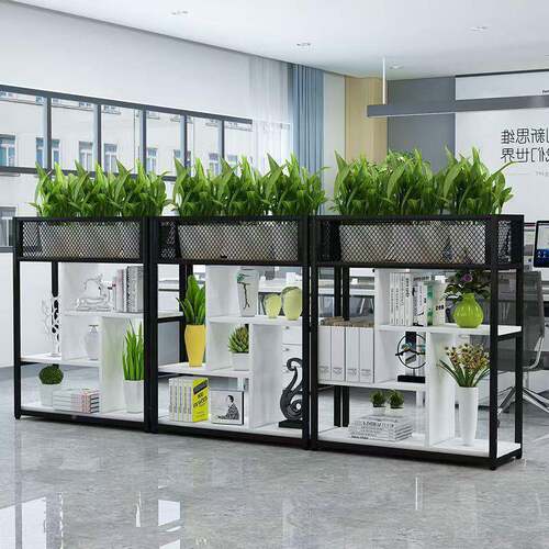隔断屏风置装物JAB家架花架铁艺办公室落地架饰工业风简约现代客