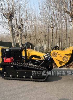 柴油机智能遥ZWA控森林开土辟机器人开割辟车履带式地开荒机草厂