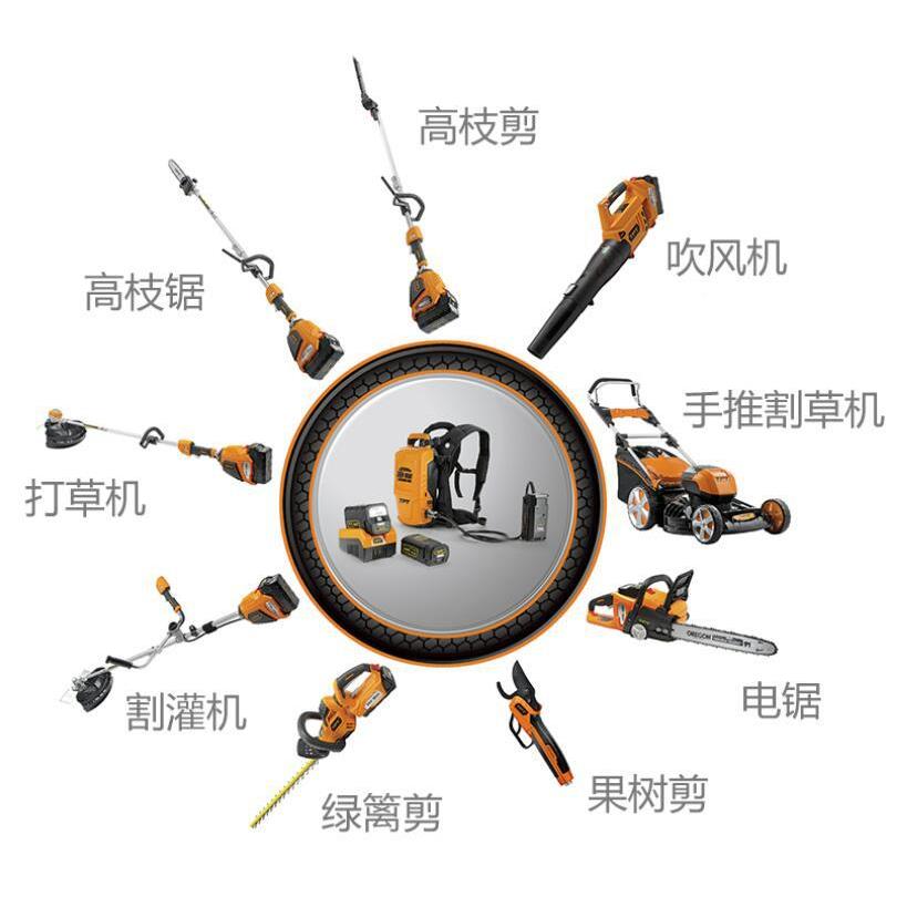 传大功路率充电式吹VCI风峰机无线马树叶吹叶机吹58V手提式鼓风机