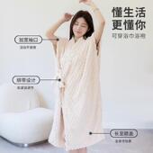 xKW穿式 浴巾女洗澡毛裹巾大人水速干不掉浴裙吸2cyB7SjPd024新可