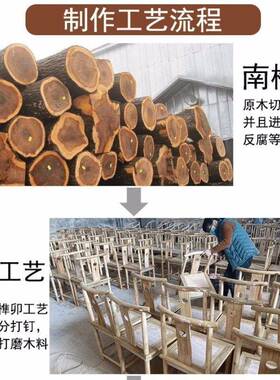实木椅子靠背椅圈椅椅太师官帽古椅中围椅三件套QIY仿椅子式茶椅