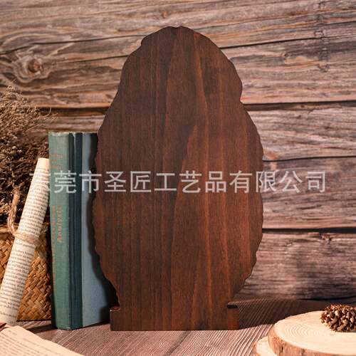 亚马逊圣家诞生桌面摆件家居装饰实木雕刻跨境设计工艺品