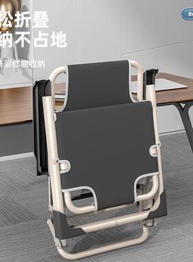 躺午休背折叠靠椅椅子家用折叠床老人阳台休闲坐QVJ两睡休闲办公