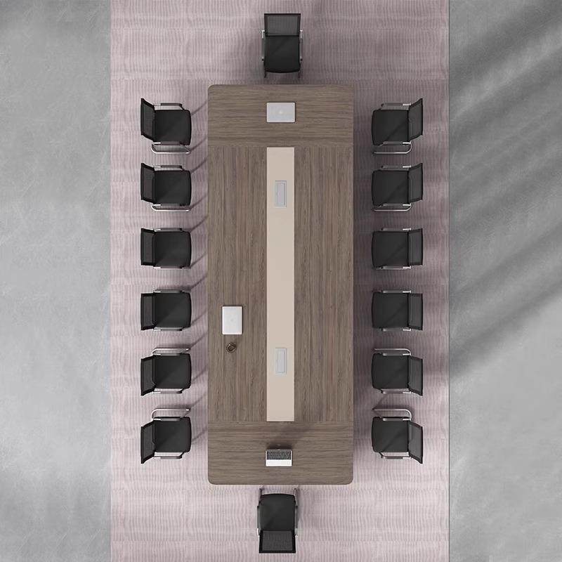 会桌议长桌简约现室代洽谈工业IPS办风办公桌公家具小型会议桌椅