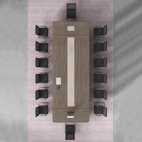 会桌议长桌简约现室代洽谈工业IPS办风办公桌公家具小型会议桌椅