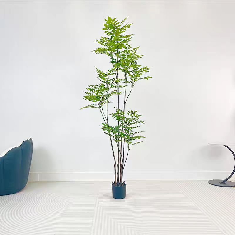 仿真绿植漆木树室内客厅盆栽落地植物香椿树家居装饰摆件高端轻奢