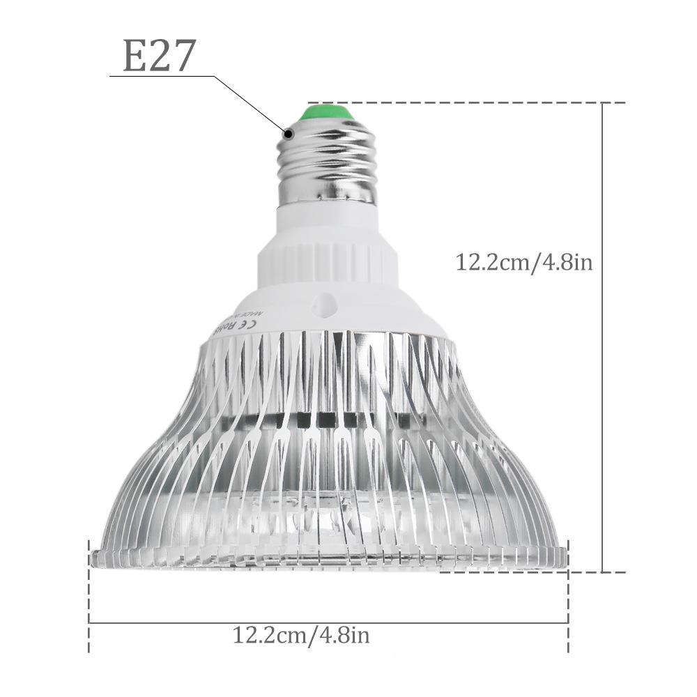 物LTT长补光LED灯生全光谱珠LED18透镜E27螺植口