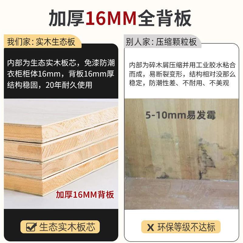 雅帆房VND全实木柜家用卧室拉门主卧新衣款灰色儿童衣橱移推门收