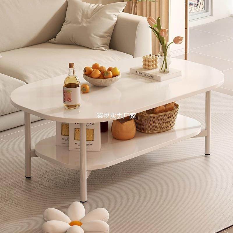 简款风约现代茶几小户型客厅家用油沙发小桌奶子创意新简易DRB茶