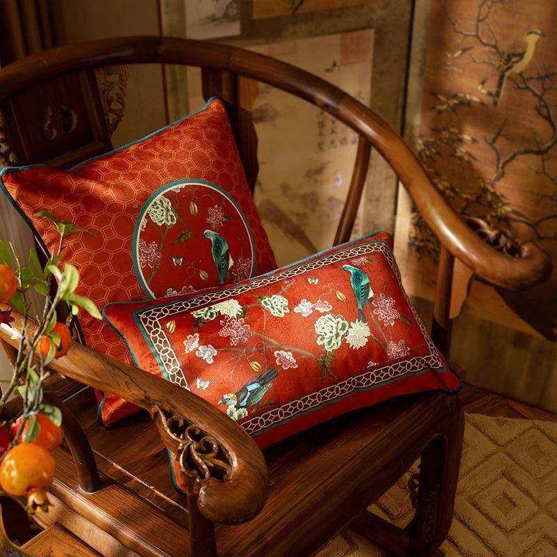 红色喜靠垫遥伊供应靠枕新中庆式沙年发抱枕客国风厅装饰腰枕枕芯,居家布艺,抱枕被,淘宝优惠券,粉丝福利购,淘宝优惠卷