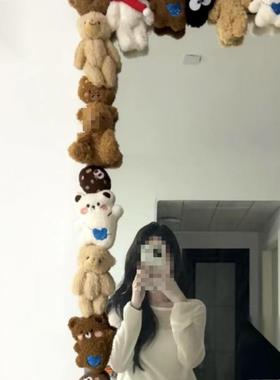 镜子装饰意创衣镜边卧室梳穿妆镜边缘服装店IWX落框地镜改造