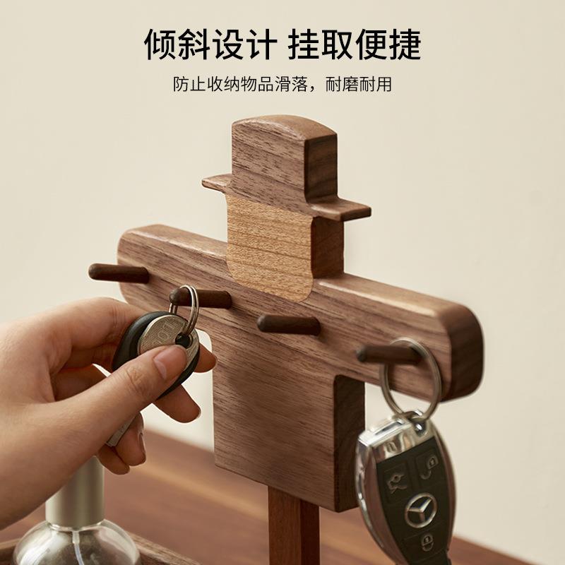 创意摆件进门玄关门口钥匙架收842纳盒公室桌面置办物杂物理整实