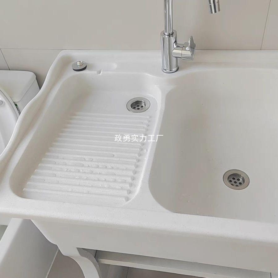 石英石洗衣家用一体搓衣板庭搓院阳台盆水石池大理板盆洗手台377