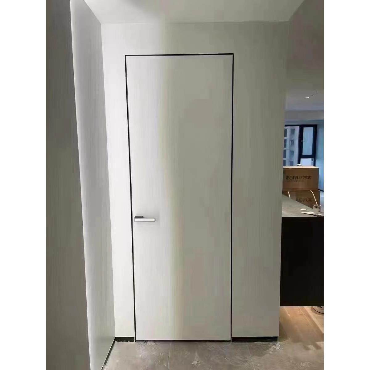 涂家直供框厂极简窄边门隐形铝22木门料门通顶门无门实木平开门,全屋定制,卧室门,淘宝优惠券,粉丝福利购,淘宝优惠卷