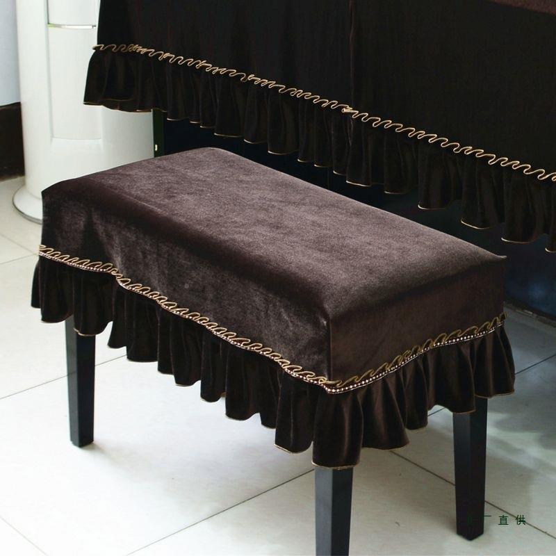 单双升人降椅子垫简约现代F97MSH89加厚丝绒欧全钢琴凳罩式琴凳防