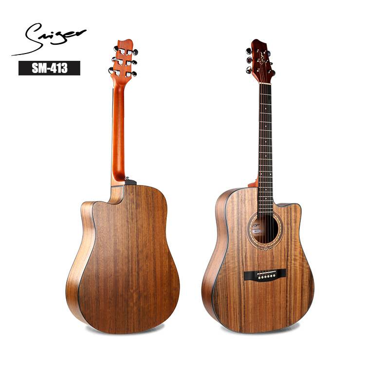 41寸民谣木吉他 SM-413 全胡桃民谣吉他厂家  guitar acoustic