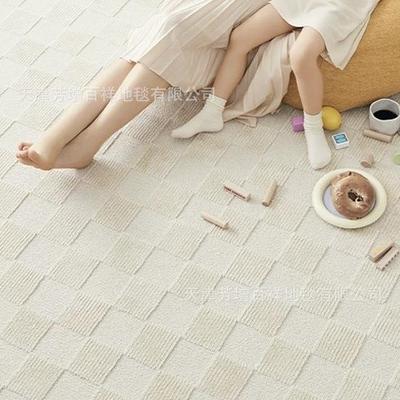 新西兰羊艺毛地高毯客厅奶油YX730498色浮意雕工式简约端轻奢卧室