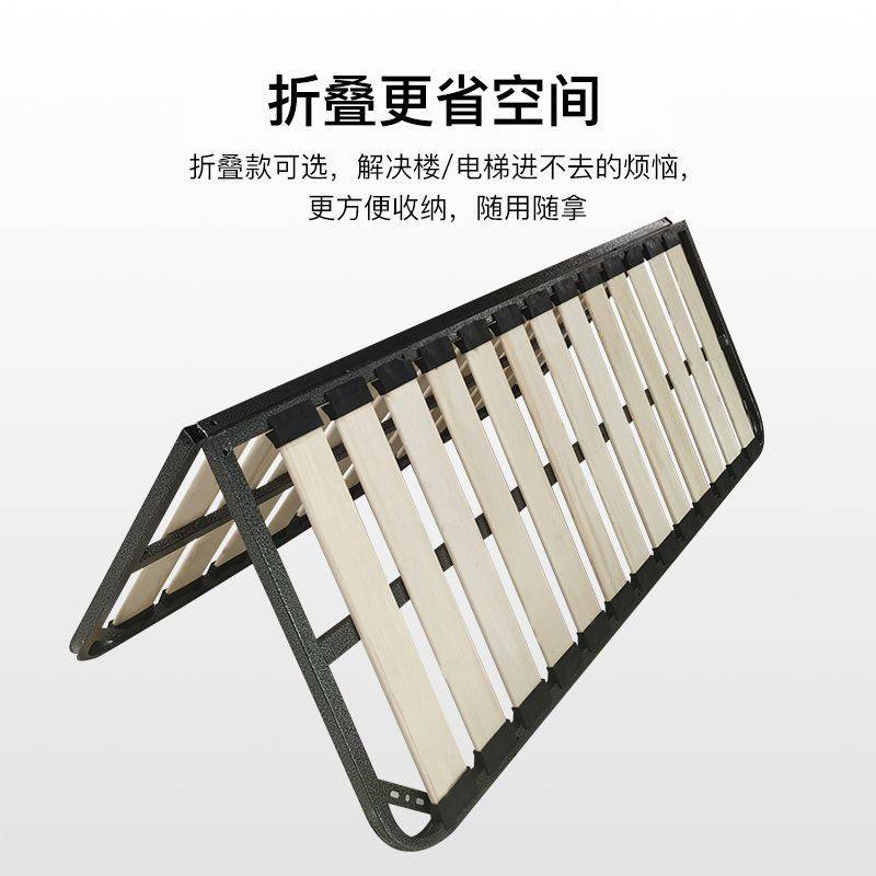 排骨架床架榻榻米加密实木防潮床板龙骨架支撑架钢架子可折叠代发图片