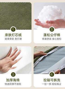 狗人类窝可躺可睡卧室折叠沙发床阳台椅人XGW榻榻米休闲单躺懒人