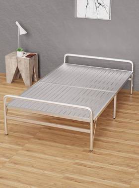 34不钢折简叠床午休易MOW成锈人家用单0人床室外客房客厅1米便携