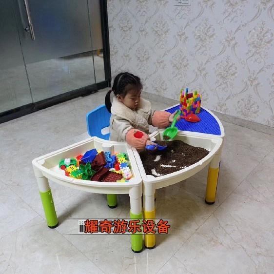 扇形积木子桌.幼儿DT190524童园桌椅儿童桌椅.塑料桌椅子搭拼桌儿