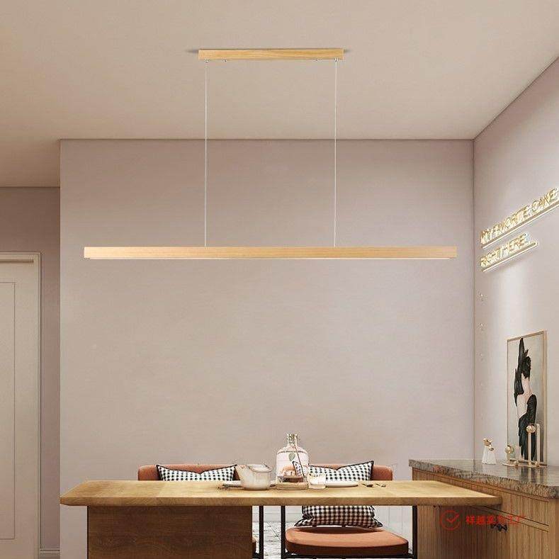原原木色代厅简约餐厅吊灯现原木长条茶室吊灯日式LED957木风餐灯,家装灯饰光源,智能吊灯,淘宝优惠券,粉丝福利购,淘宝优惠卷