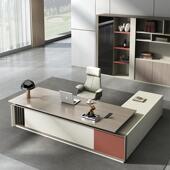 老板桌约现代大班台轻时奢简椅尚主管桌组合办公室39单人总裁办公