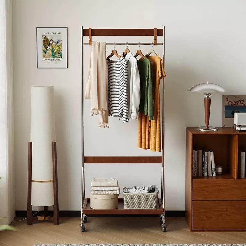 落地式古不锈钢挂衣架家PSX用移动实木架子中入户可衣架客厅现代,家装主材,卫浴五金组合套装/挂件套餐,淘宝优惠券,粉丝福利购,淘宝优惠卷