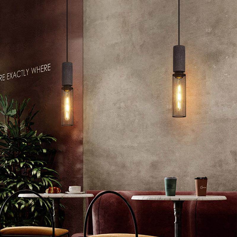 式古工业吊风LEM5485D美水泥餐厅灯LOFT办公室复餐吧台服装店吊灯